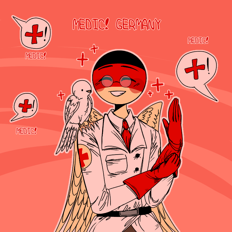 Countryhumans Germany as Medic by Ariyamidai on DeviantArt