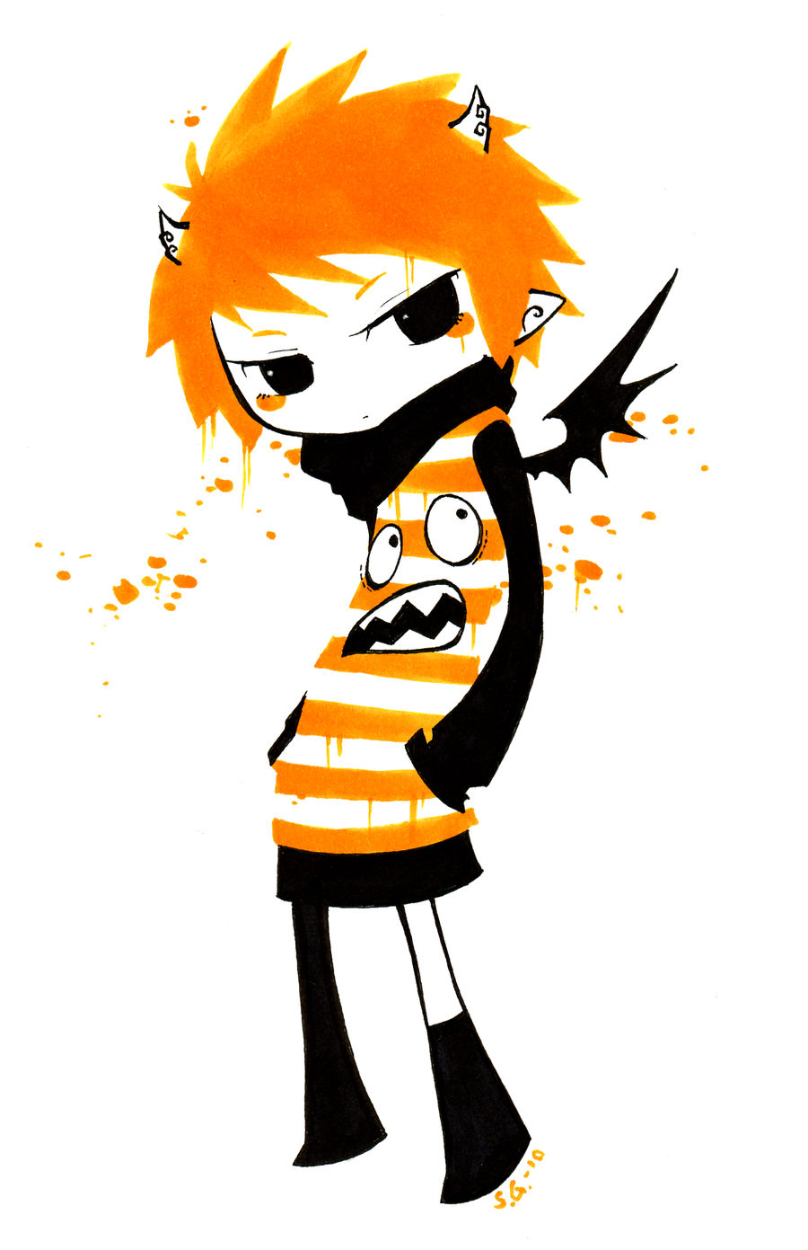 just something orange by Valerei