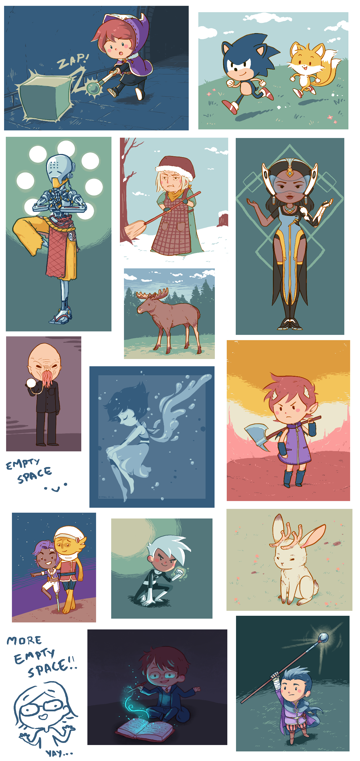 warm up art dump by Valerei