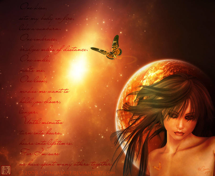 Lifetimes Before, visual poem by chenoasart