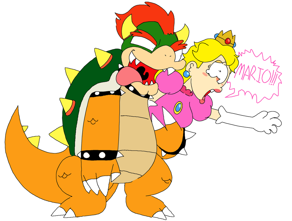 Bowser And Princess Peach By Oodlesadoodles On Deviantart 