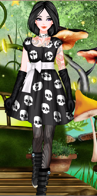 Orange Emo Prom Dresses