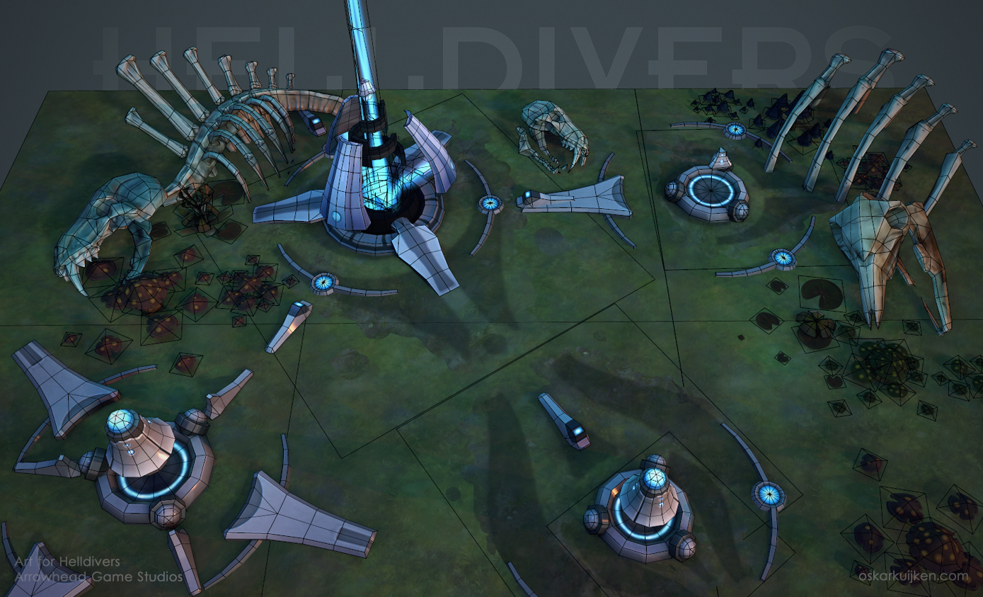 Helldivers - Illuminate and Environment Wires by OskarKuijken