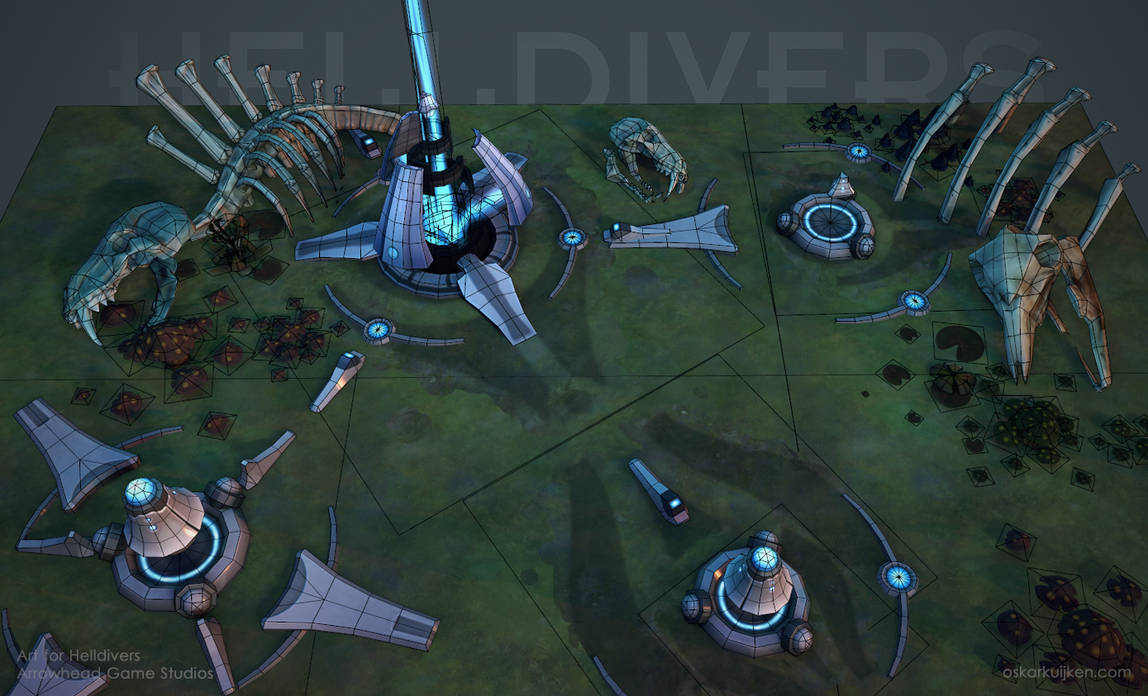 Helldivers - Illuminate and Environment Wires by OskarKuijken