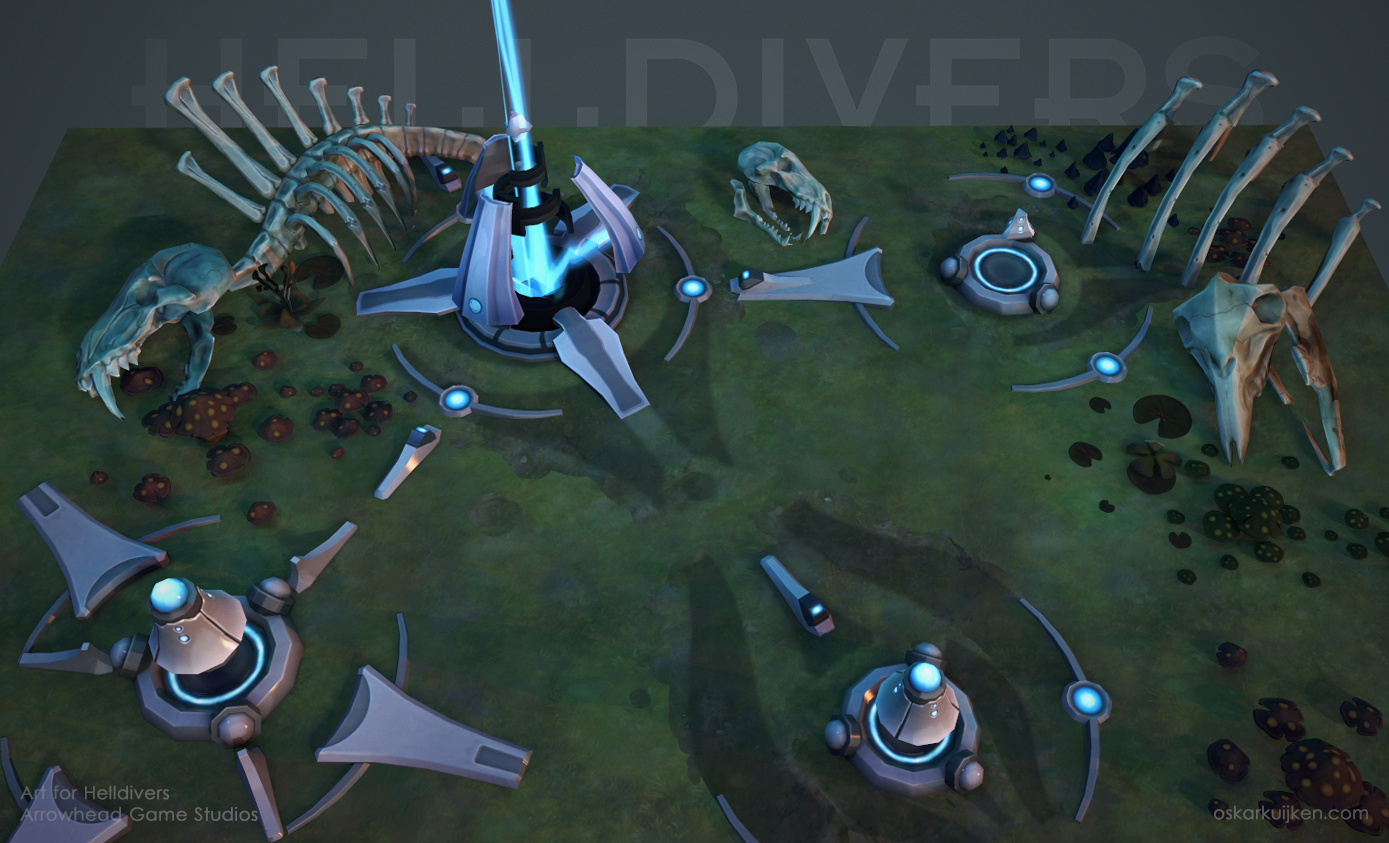 Helldivers - Illuminate and Environment by OskarKuijken