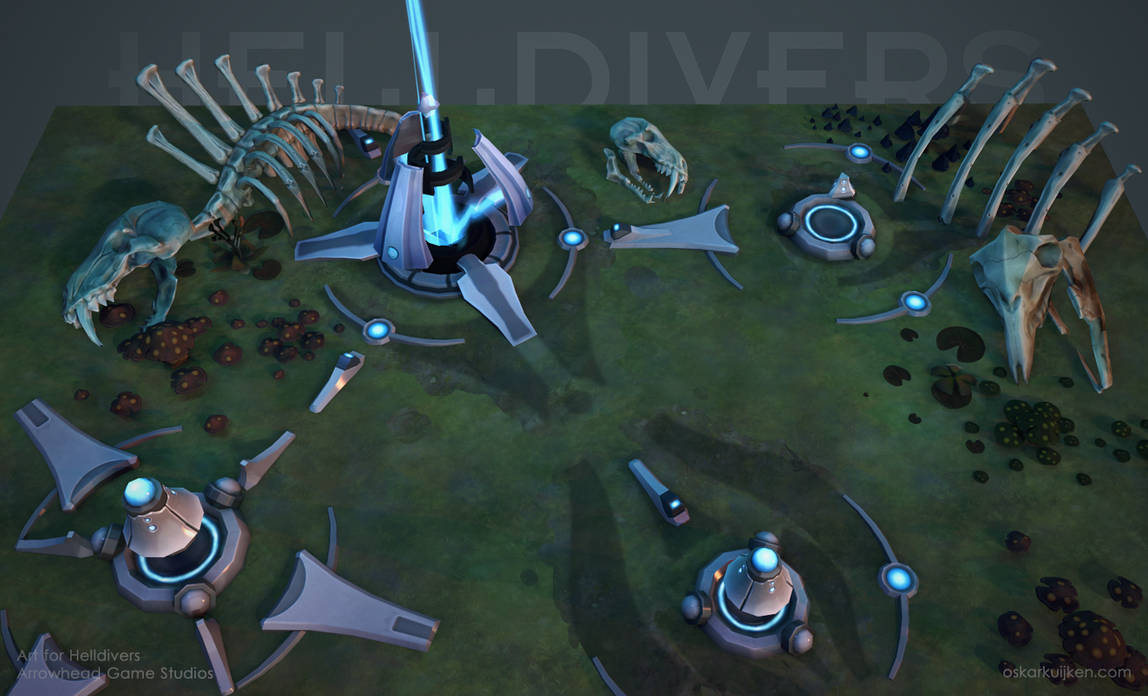 Helldivers - Illuminate and Environment by OskarKuijken