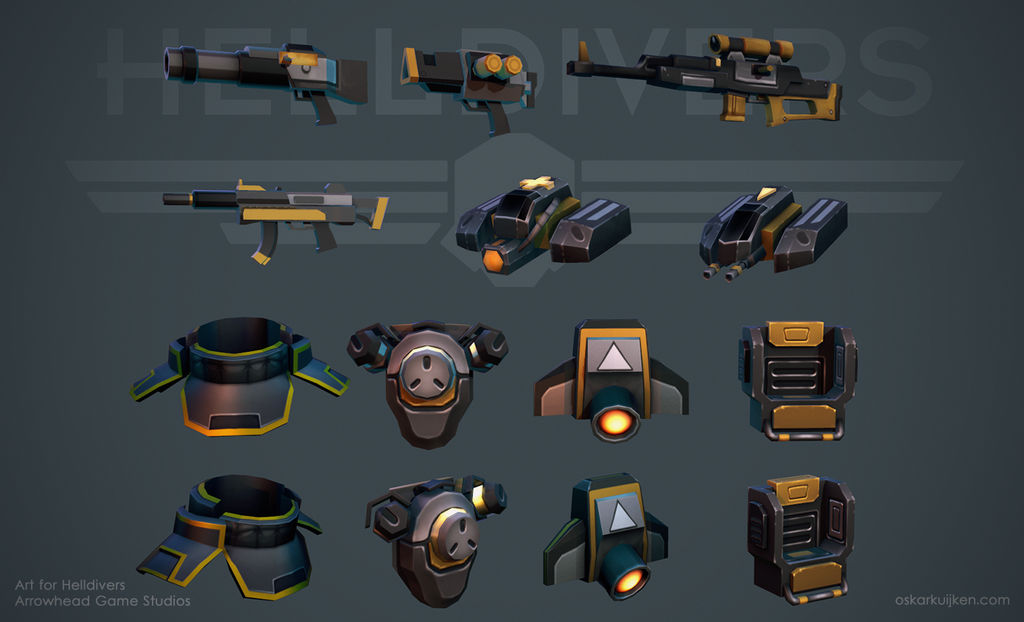 Helldivers - Equipment by OskarKuijken