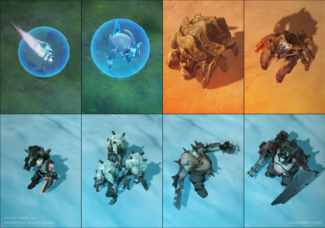 Helldivers - Enemies by OskarKuijken