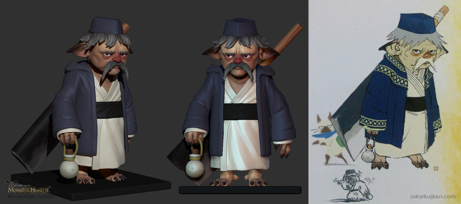 Sushi Chef Sculpt - Monster Hunter by OskarKuijken