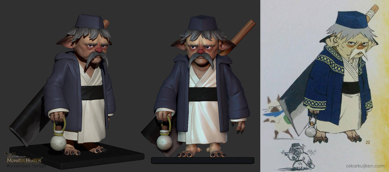 Sushi Chef Sculpt - Monster Hunter by OskarKuijken