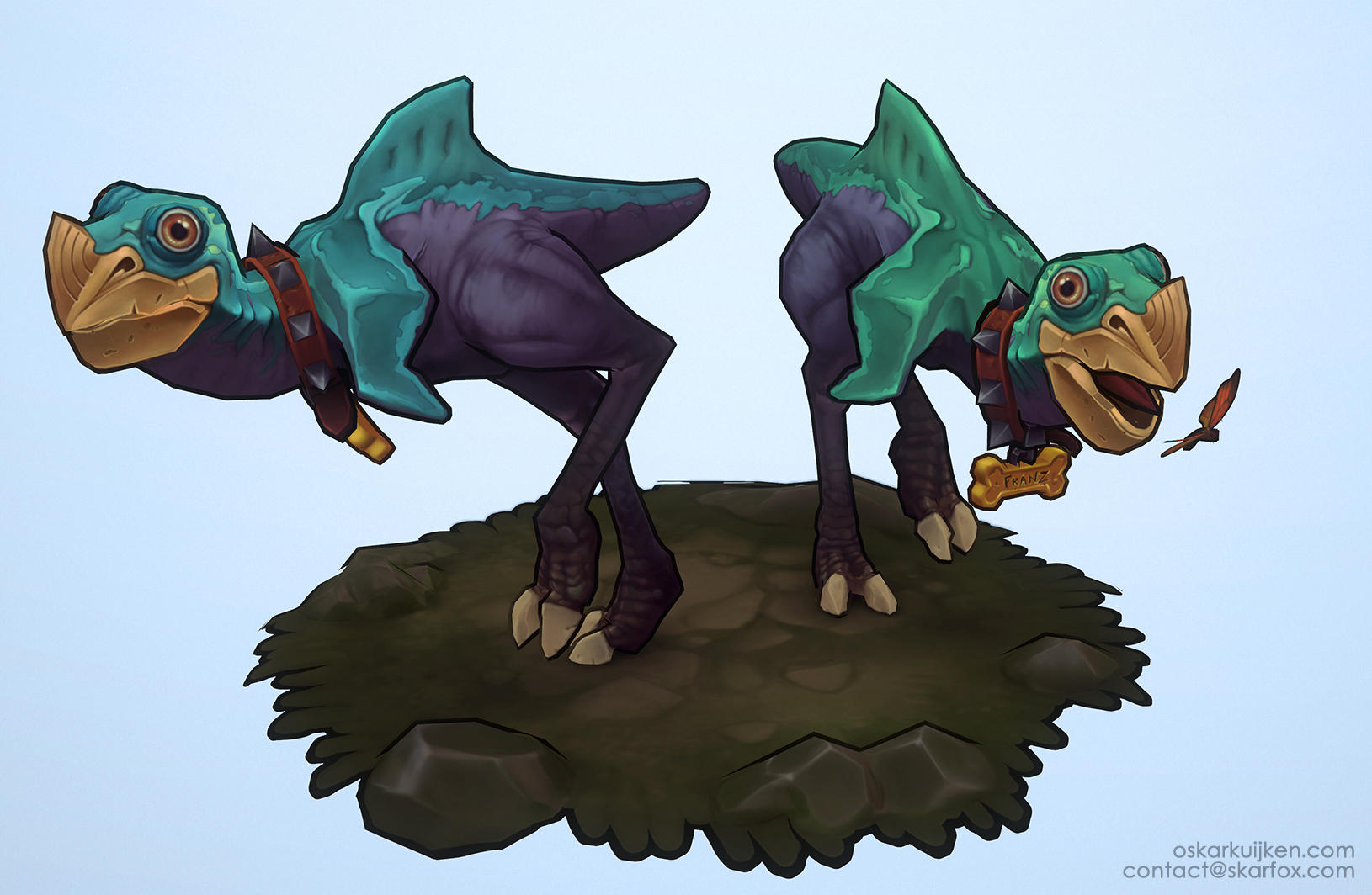 Chicken Sharkosaurus by OskarKuijken