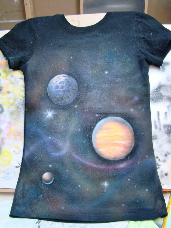 Glow-in-Dark Outer Space Shirt by aisemicr