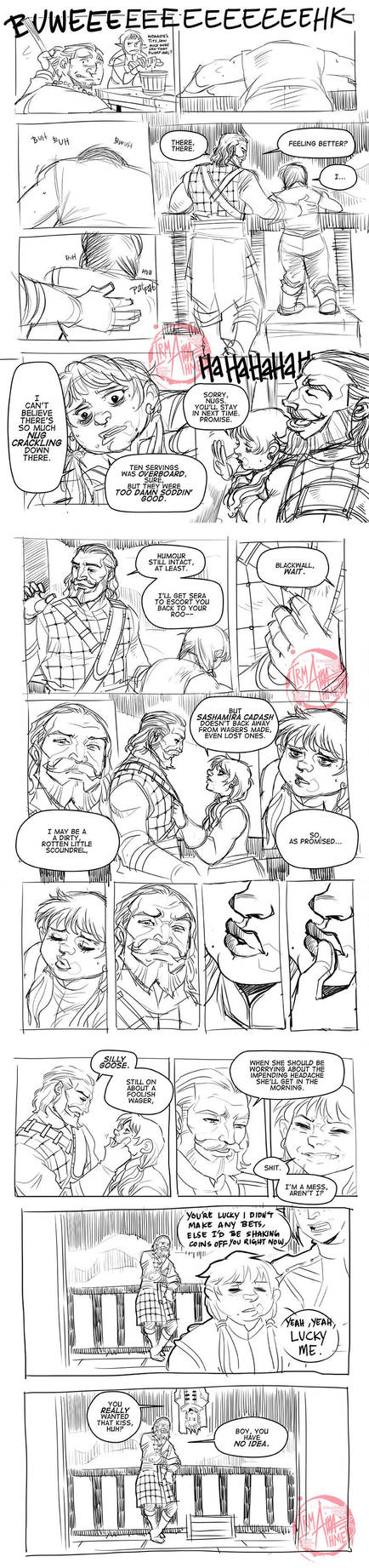 DA:I - Drinking Contest Aftermath by aimo