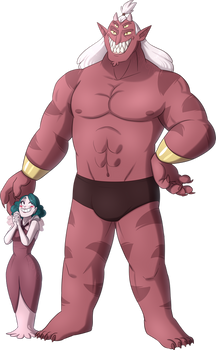 Eclipsa and her husband PNG by NamyGaga