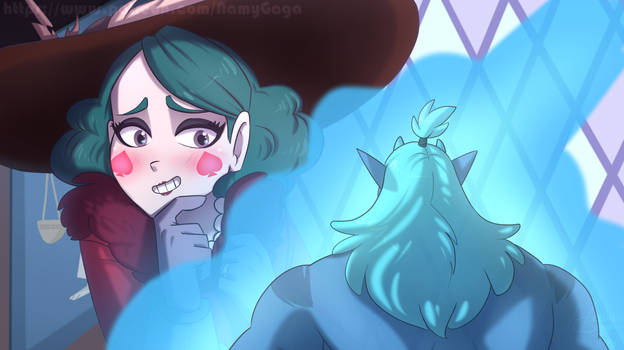Oh, hello sweetie REDRAW by NamyGaga