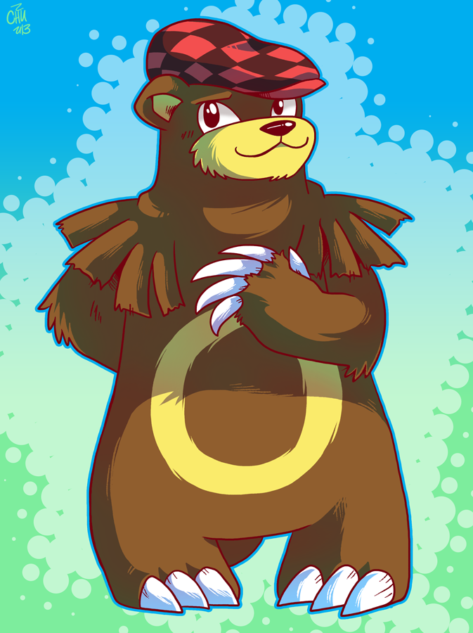 Commission - Bashful Ursaring by raizy