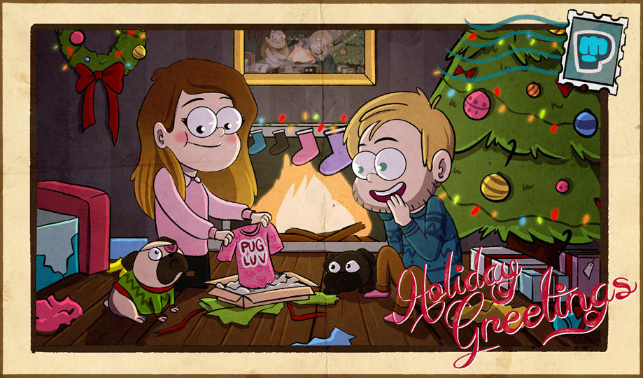 Pewdiepie and CutiepieMarzia Postcard by CypherDen