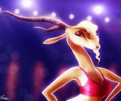 Zootopia Gazelle by Esther-Shen