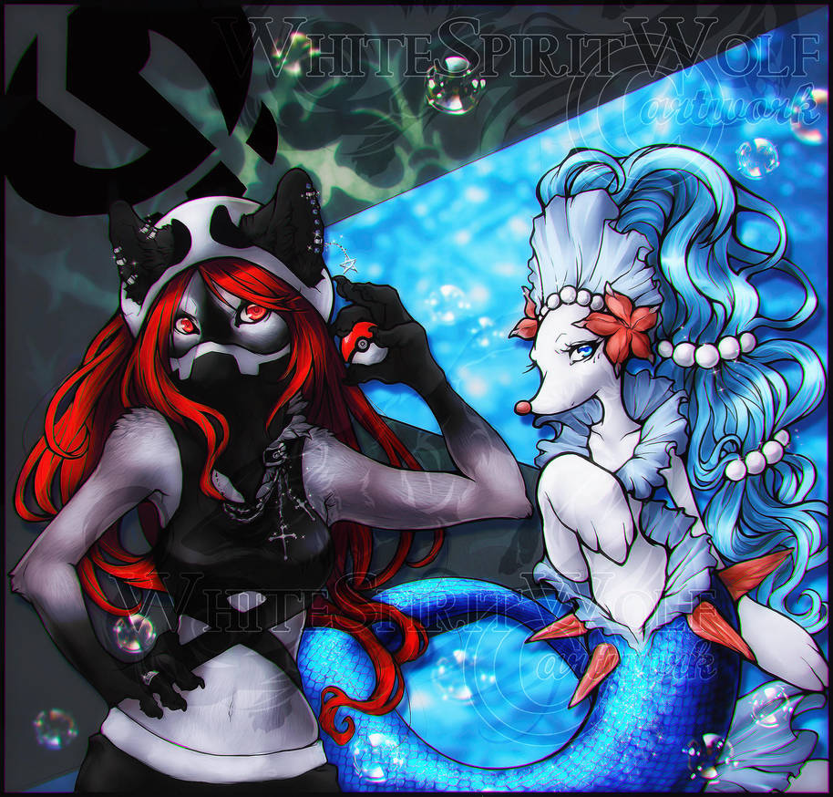 .: Seras and Primarina :. by WhiteSpiritWolf