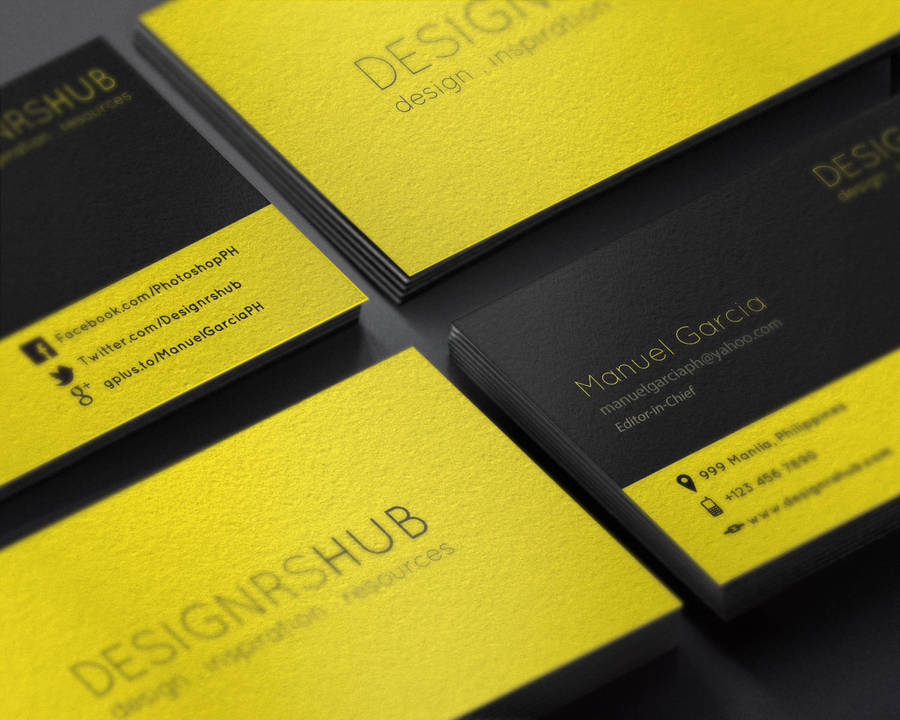 Free Minimal Business Card Design PSD Template by MGraphicDesign