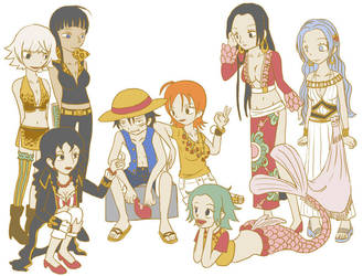 Luffy Harem by Hapuriainen