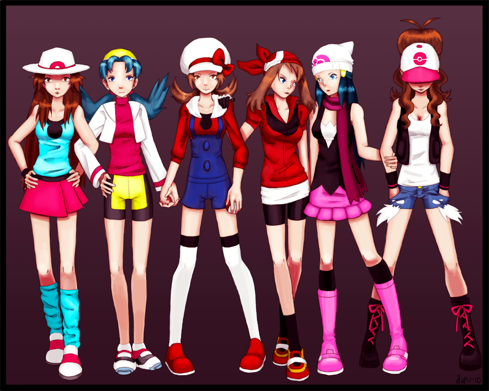 Pokemon girls by Hapuriainen