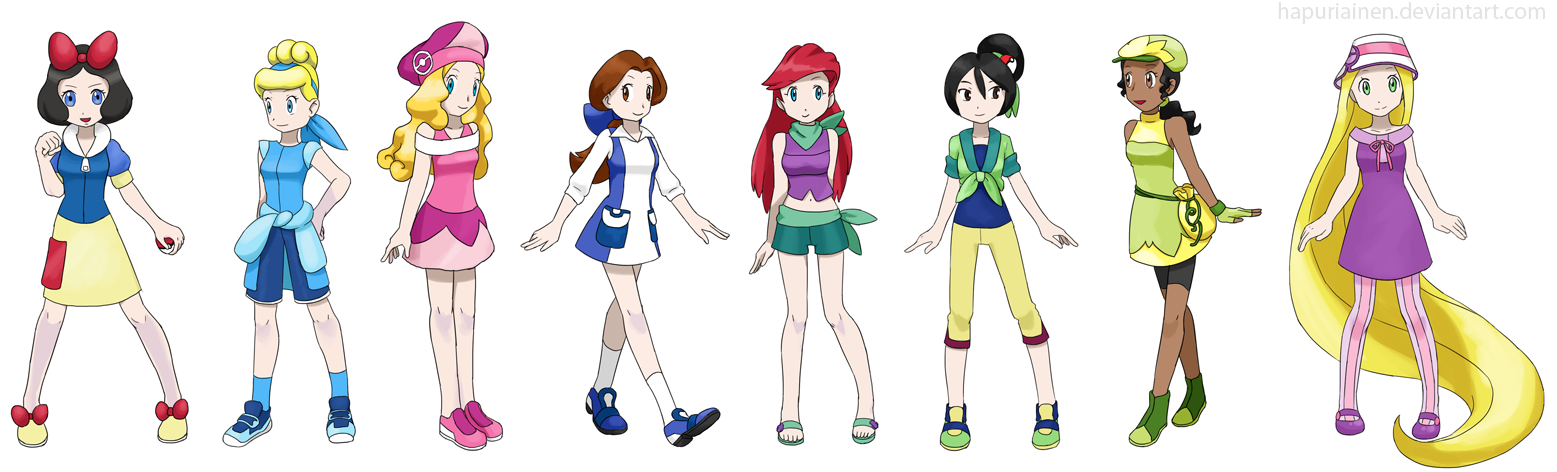 Pokemon Princesses by Hapuriainen