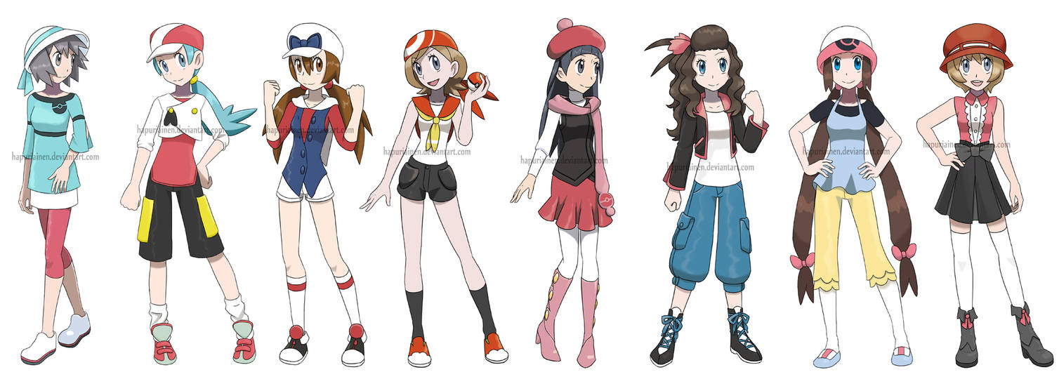 Pokegirls Alt Outfits By Hapuriainen On Deviantart