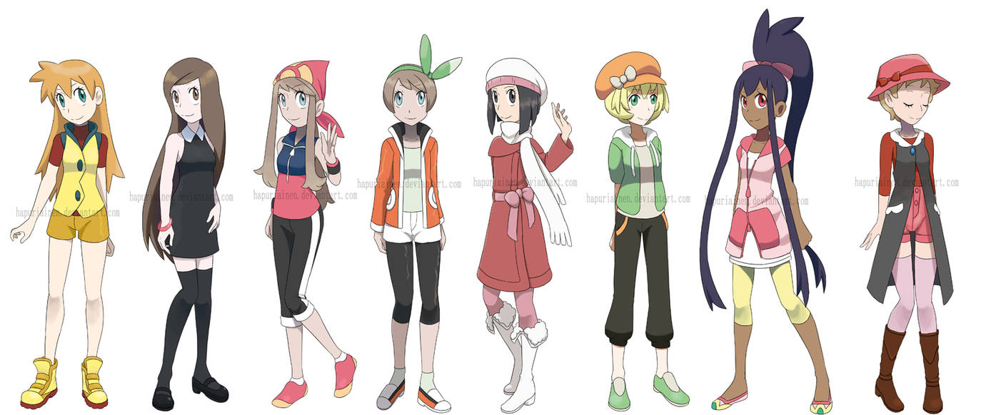 Pokegirls Alt Outfits 3 By Hapuriainen On Deviantart