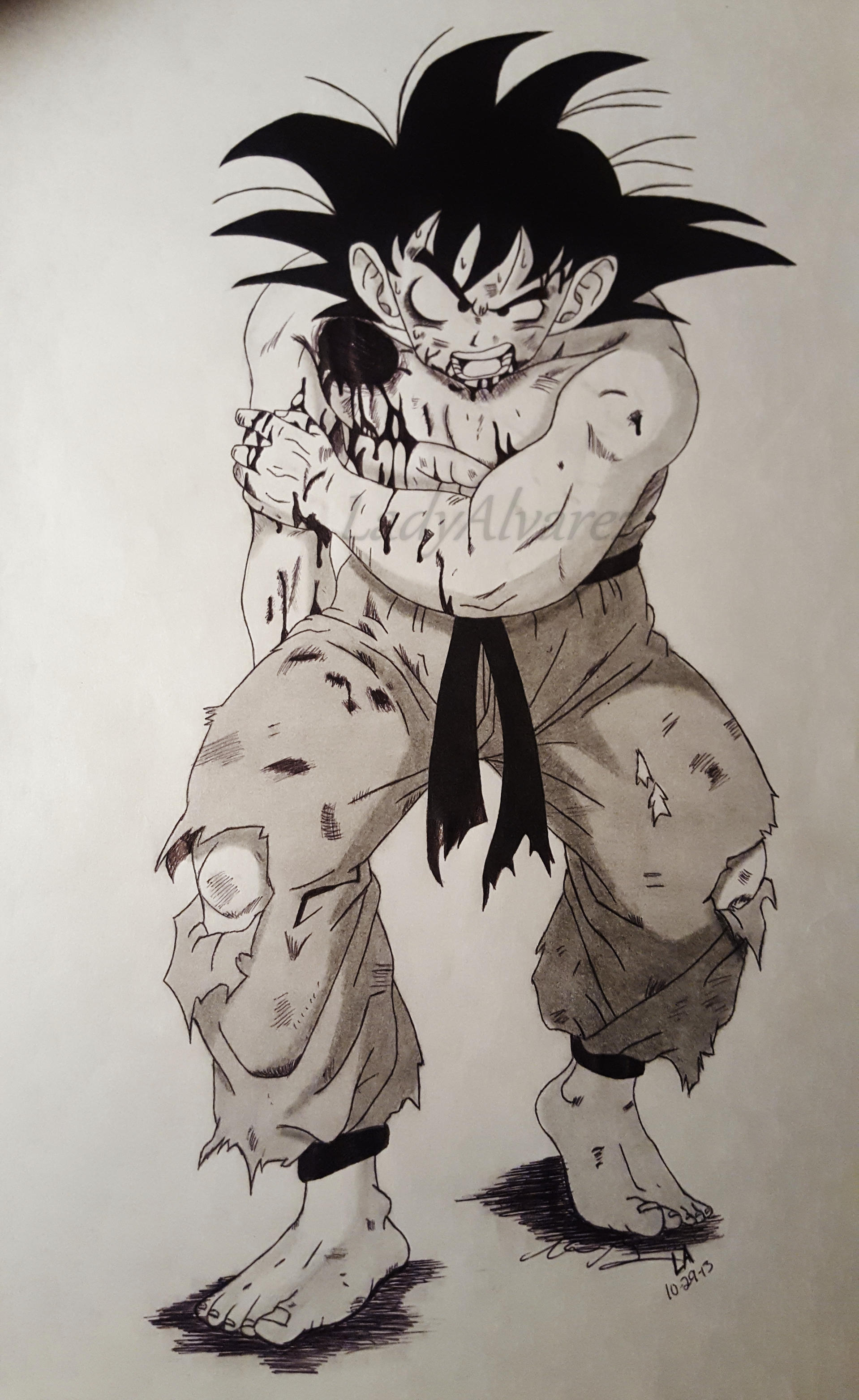 Goku by LadyAlvarez