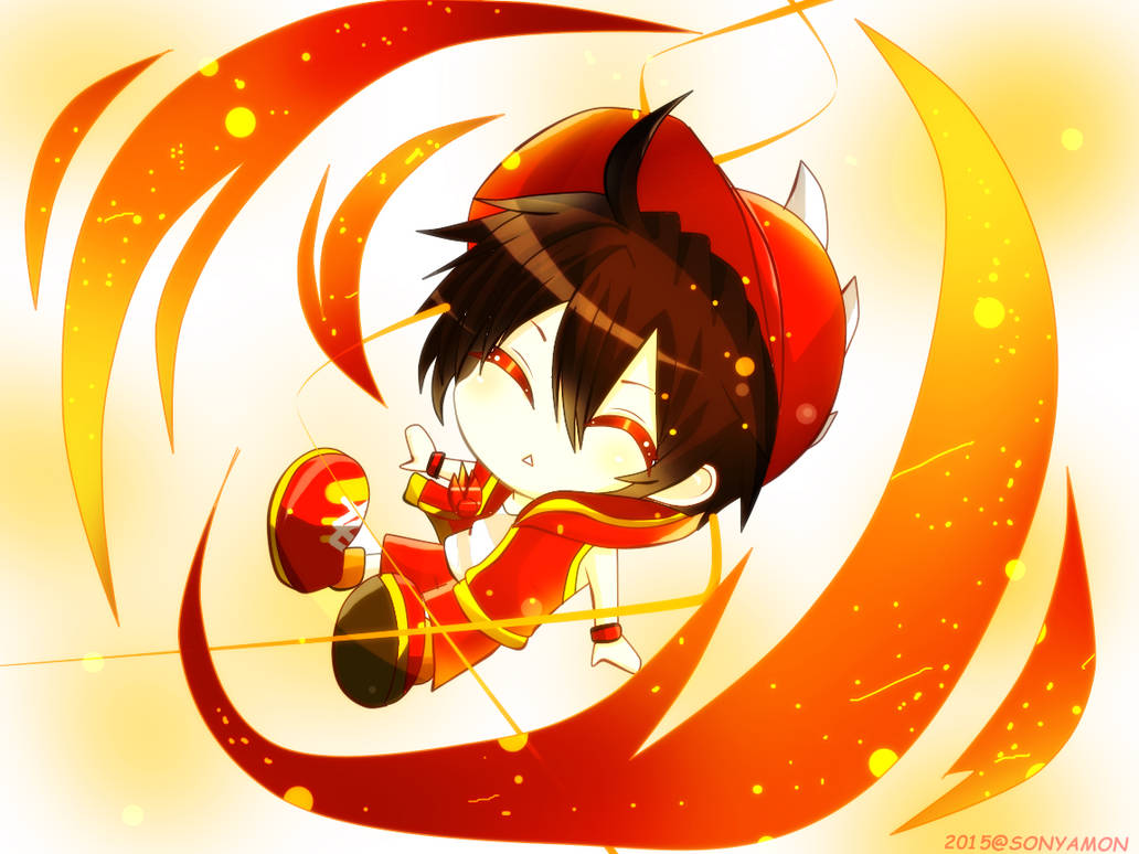 boboiboy fire chibi by