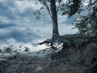 Hanging On Cliff Background Stock 1057 Blues by annamae22