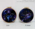 Leo + Virgo hoops by HCHughes