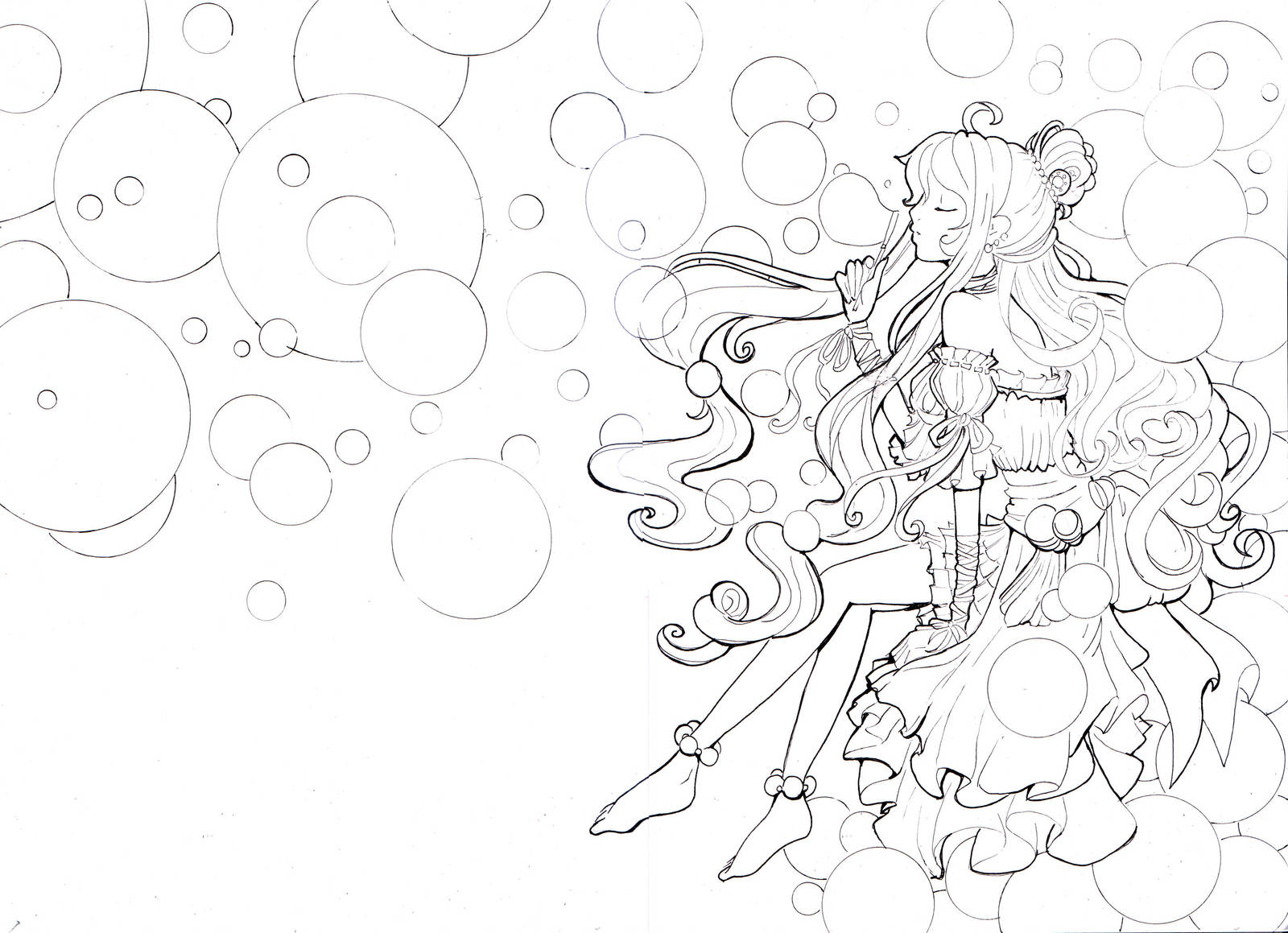 Bubble princess line by Namtia