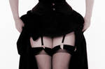 Burlesque to her stocking tops by daemon-spyder
