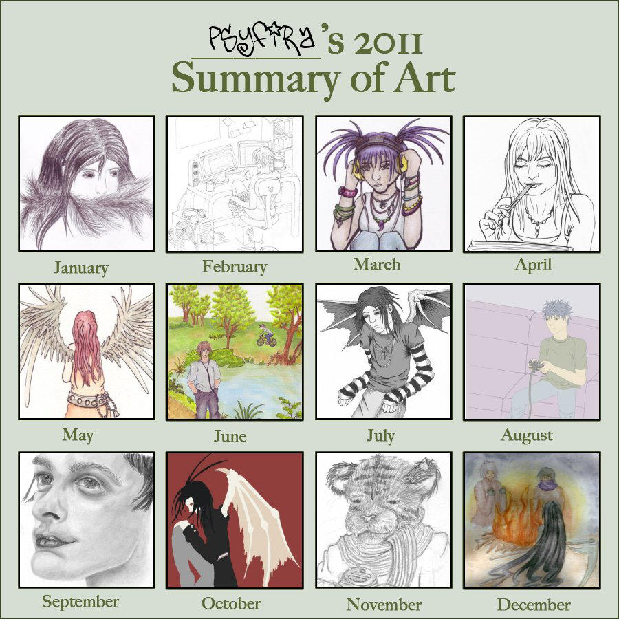 2011 Summary Of Art Meme by Psyfira