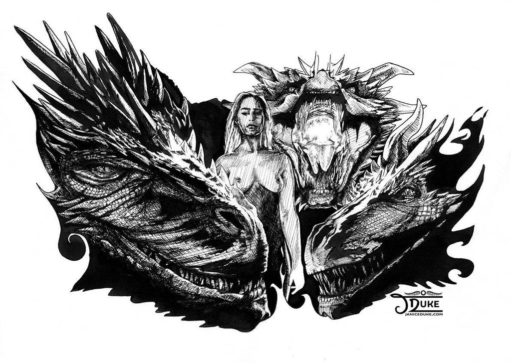 Mother of Dragons ink by JaniceDuke