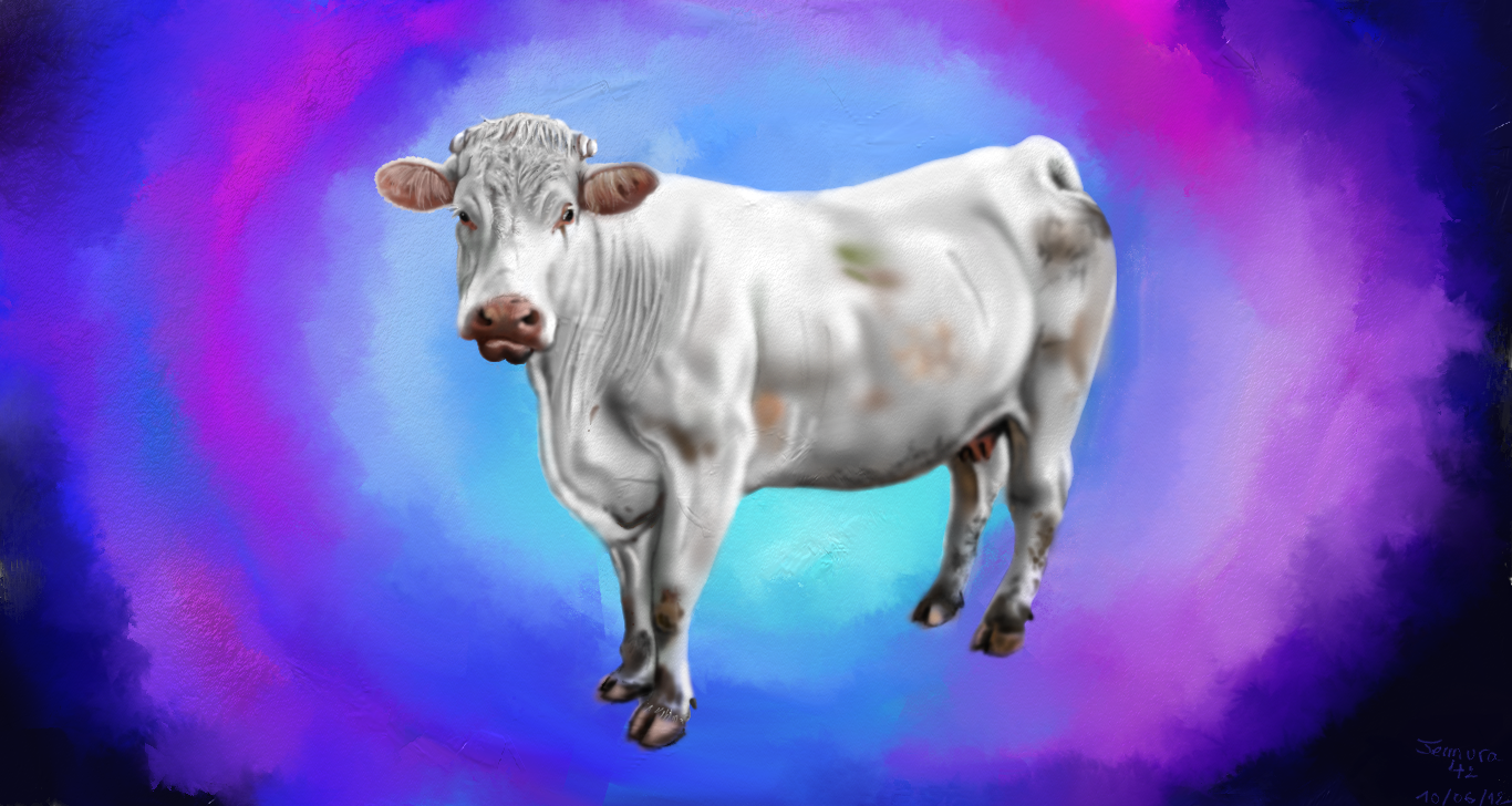 The psychedelic cow by Jemura42