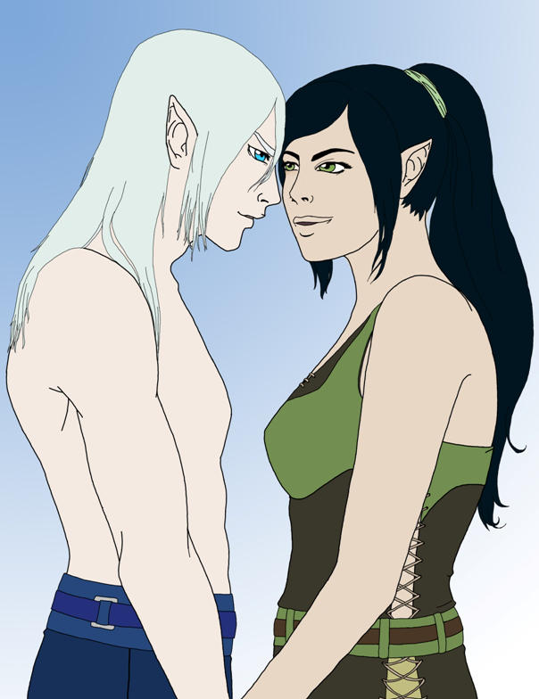 Kiss maybe...? colored by Arilla93