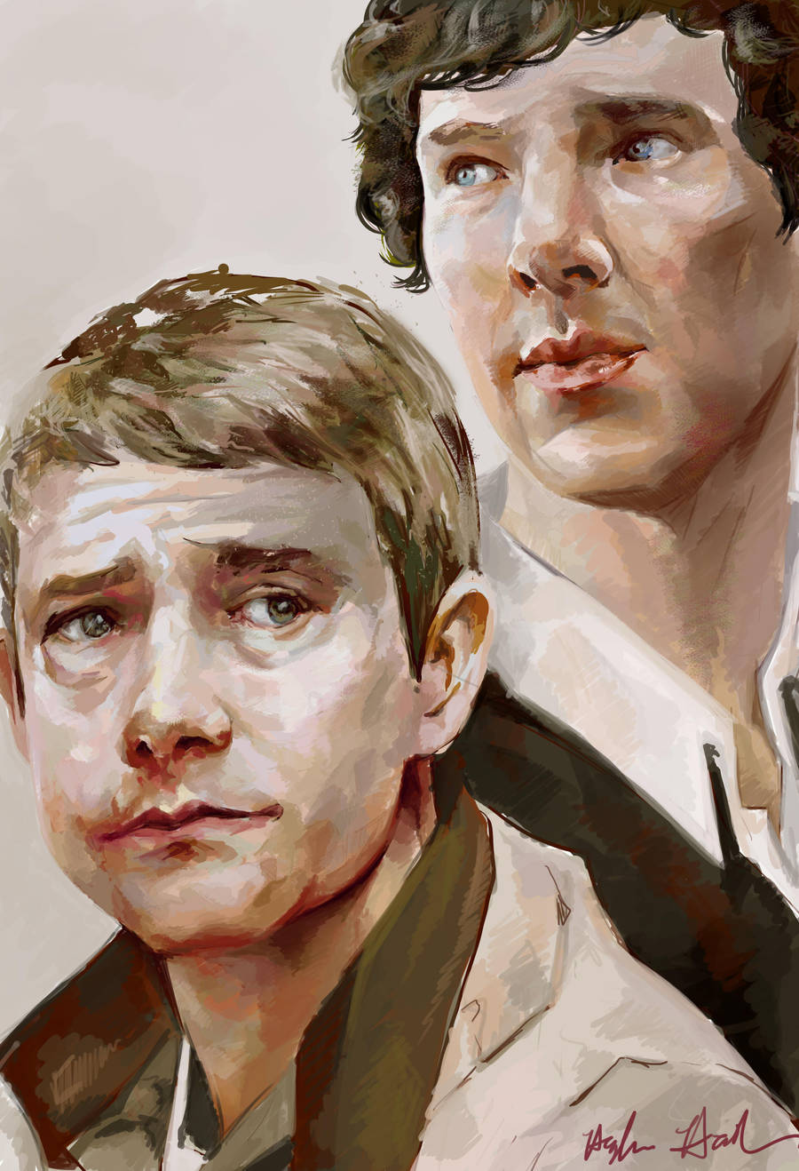 Sherlock Holmes and Doctor Watson by chunkymacaroni