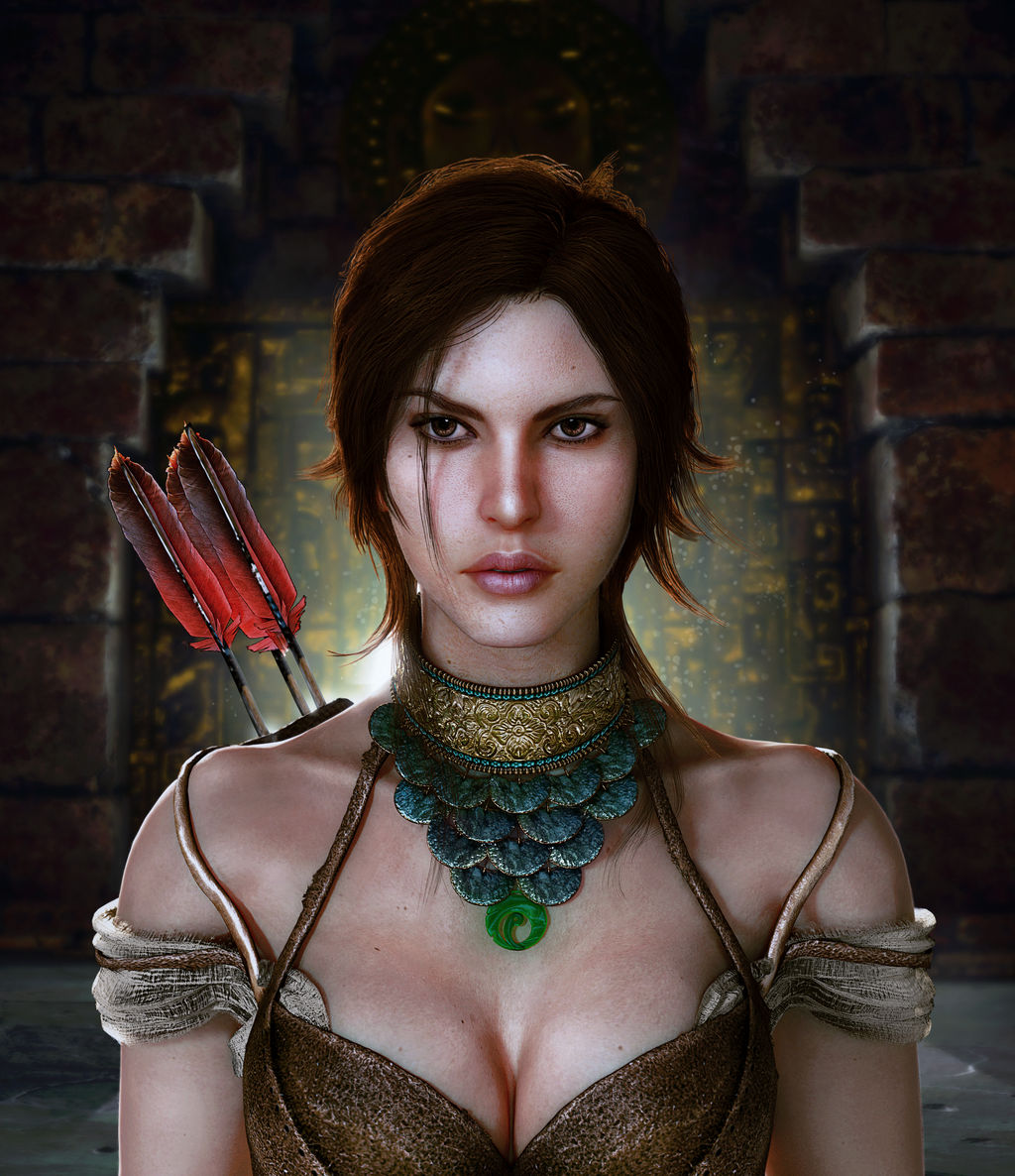 Shadow of the Tomb Raider Lara Croft portrait by konradM96
