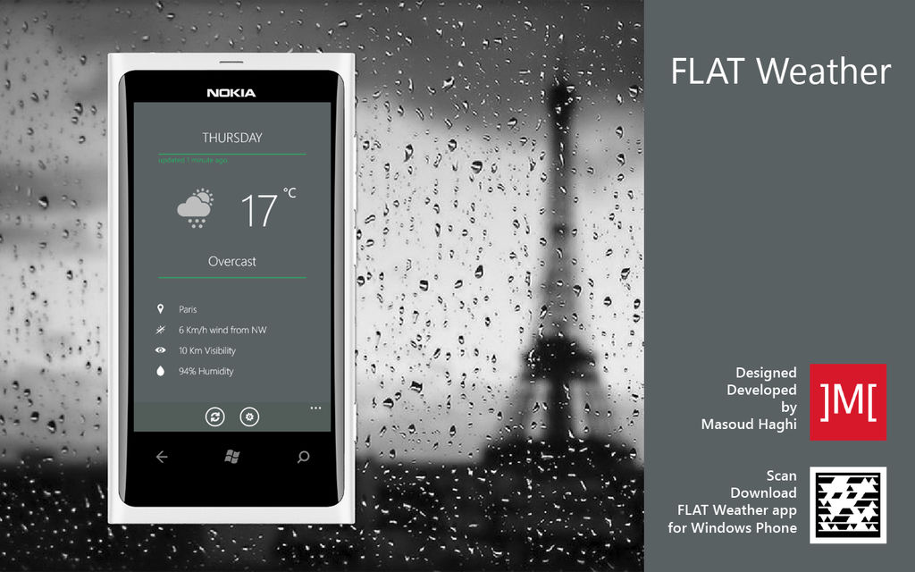Flat Weather for Windows Phone by masoudhaghi