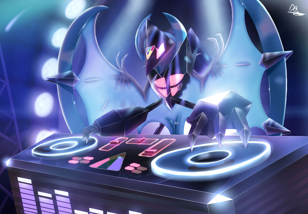 Ultra Lunala - Drop the Beast! by DarkyBenji
