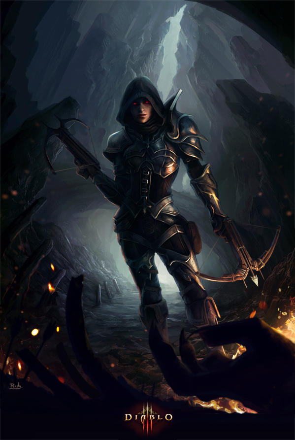 Demon Hunter - Diablo 3 by rodg-art