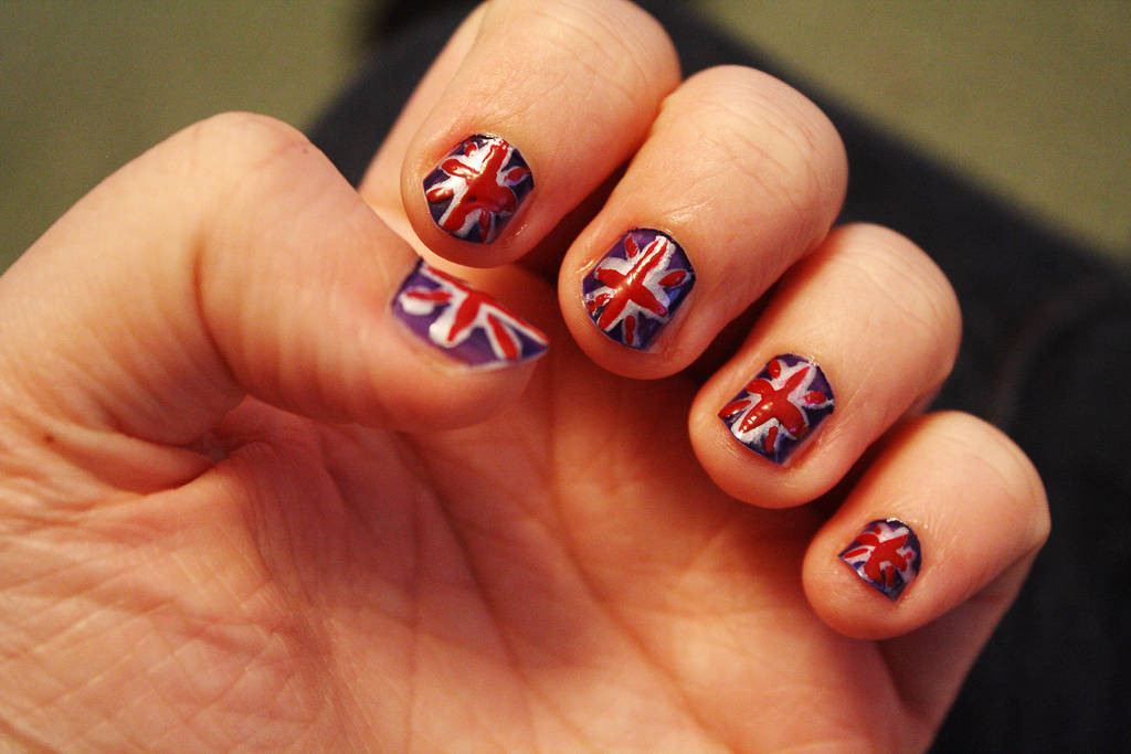 Union Jack nails by Itti