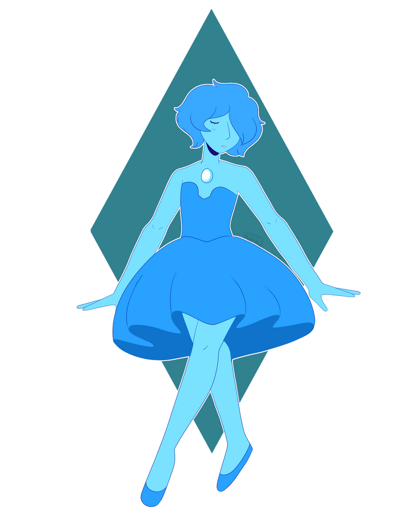 Shy gorl  Blue pearl is from Steven Universe!