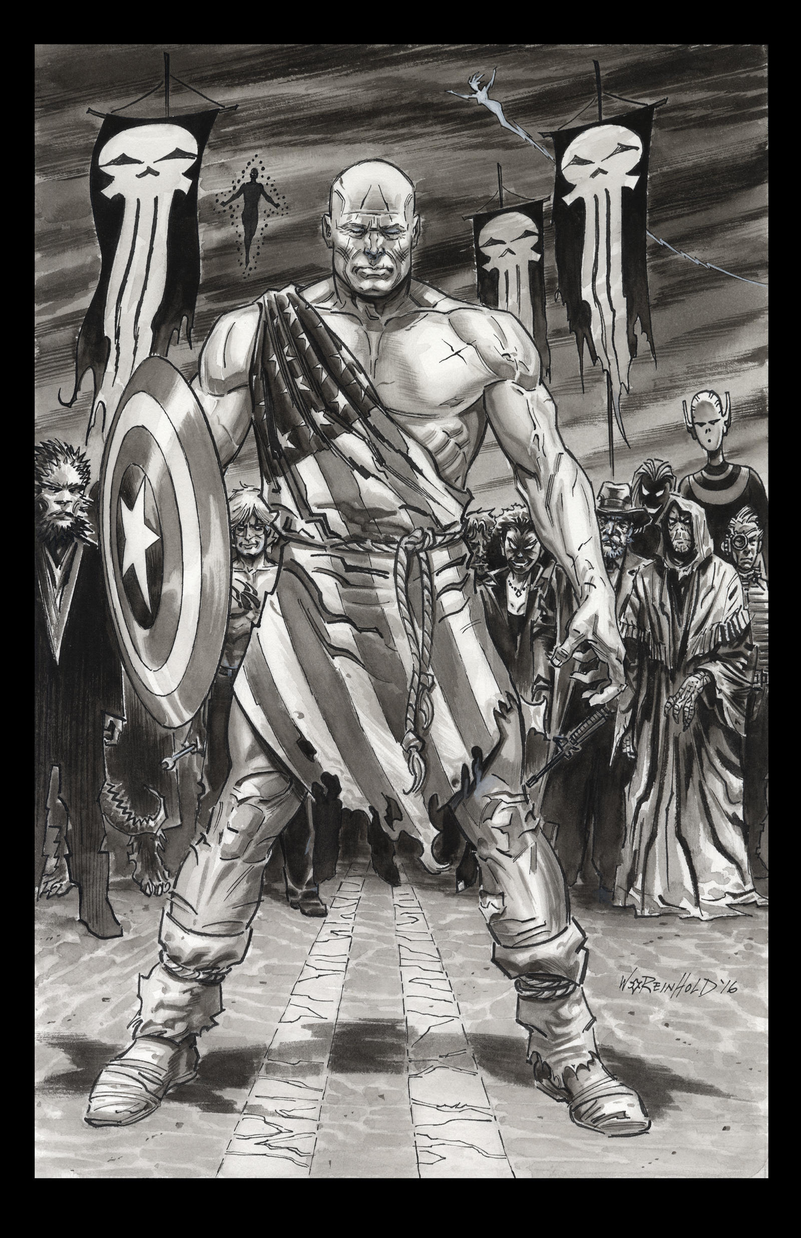 Earth-X Captain America 2016 by BillReinhold
