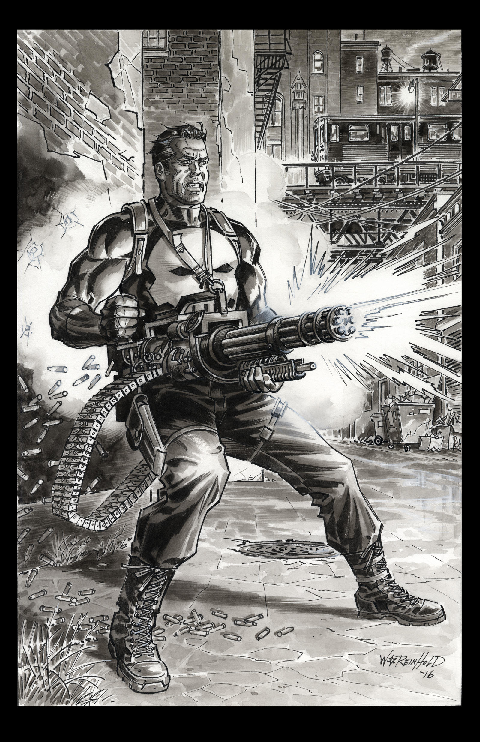 Punisher Gatling Gun 2016 by BillReinhold