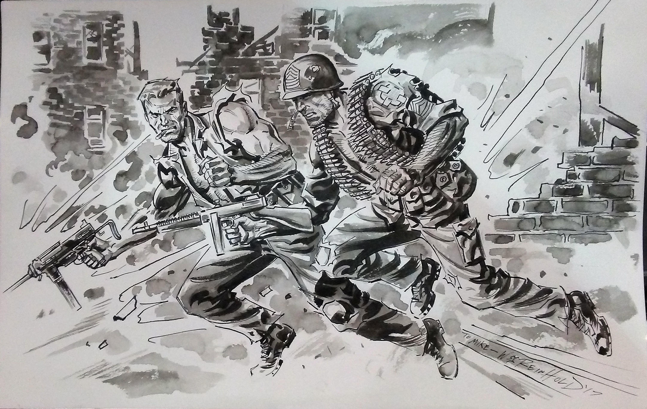 Sgt.Fury and Sgt. Rock-2017 by BillReinhold