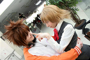 Tsuna and Kyoko by JonneCat